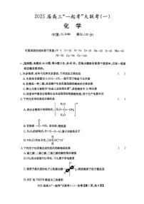 湖南省“一起考”大联考2025届高三下学期3月联考化学试卷+答案
