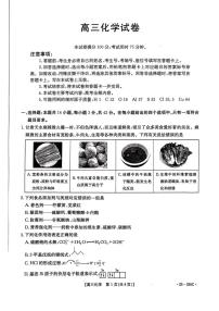 甘肃省金太阳2025届高三1月联考化学试卷 （含答案）