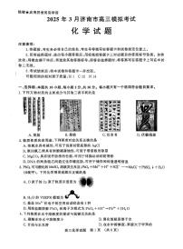 山东省济南市2025届高三高考模拟第一次模拟-化学试题+答案
