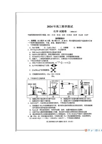 浙江省嘉兴市2025届高三上学期12月教学测试（一模）化学试题 含答案
