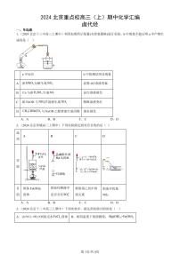 2024北京重点校高三（上）期中真题化学汇编：卤代烃