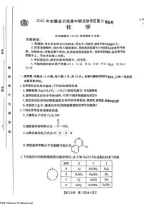 2025届皖北联盟高三下学期3月联考化学试题+答案