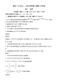 河北省邯郸市武安市第一中学2024-2025学年高二下学期3月月考 化学试题（含解析）