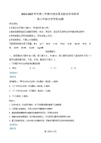 浙江省天域名校协作体2024-2025学年高三下学期3月联考化学试卷（Word版附解析）