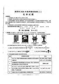 2025届咸阳高考二模化学试题+答案