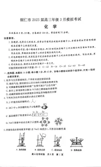 贵州省铜仁市2024-2025学年高三下学期3月模拟考试 化学试题