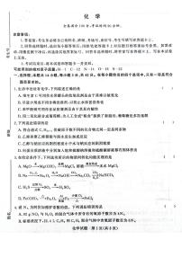河南省青桐鸣2024届高三上学期11月大联考-化学试题（含答案）