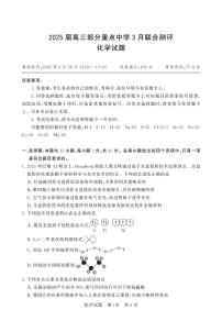 湖北省部分重点中学2025届高三下学期3月联合测评（T8联考）化学试卷