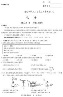湖南雅礼中学2025届高三下学期月考（八）化学试卷+答案