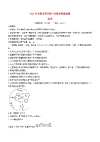 安徽省合肥市2023_2024学年高三化学下学期一模考试