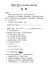 海南省海南中学、海口市第一中学、文昌中学、嘉积中学四校2025届高三下学期3月联考化学试题（Word版附答案）