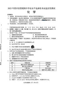 贵州省遵义市2025届高三高考模拟第三次模拟-化学试题+答案