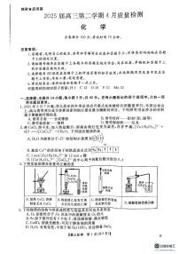 安徽师大附中2025届高三下学期4月质检化学（含答案）