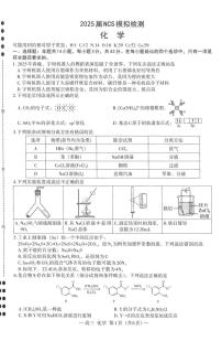 2025届江西省南昌市高三二模NCS模拟检测 化学试题+答案