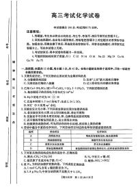 辽宁金太阳联考高三2025年1月期末考试 化学试卷（含答案）