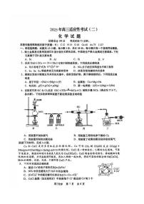 江苏省南通市如皋市2025届高三高考模拟适应性考试（二）（如皋2.5摸）-化学试题+答案