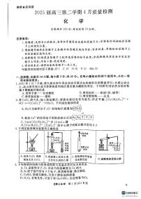 2025届安徽师范大学附属中学高三下学期4月质量检测化学试题及答案
