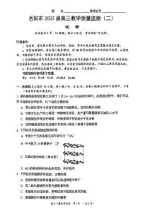 湖南省岳阳市2025届高三下学期教学质量监测（二）化学试卷