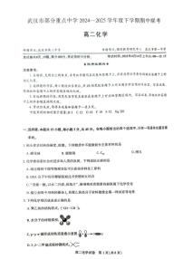 湖北武汉六校联考2024-2025学年高二下学期4月期中考试化学试卷（含答案）