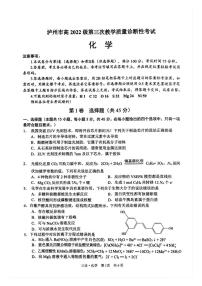 四川省泸州市2025届高三下学期第三次教学质量诊断性考试化学试题