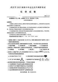 湖北省武汉市2025届高三下学期4月调研（二模）化学试题