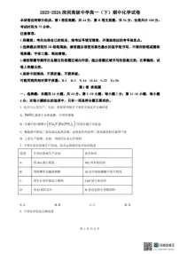广东省深圳市高级中学2024-2025学年高一下学期期中考试化学试题