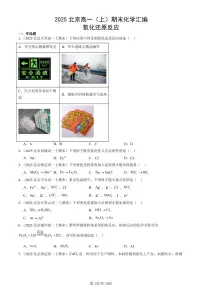 2025北京高一（上）期末真题化学汇编：氧化还原反应