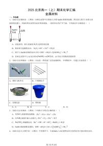 2025北京高一（上）期末真题化学汇编：金属材料