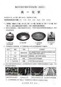 广东省梅州市2023-2024学年高一上学期期末质量检测化学试卷（含答案）