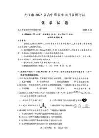 2025年武汉高三下学期4月化学试题及答案