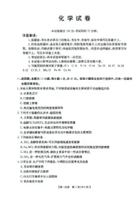 四川省达州市渠县中学2024-2025学年高一下学期 期中考试 化学试卷