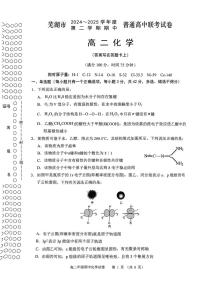 安徽省芜湖市2024-2025学年高二下学期期中联考化学试卷