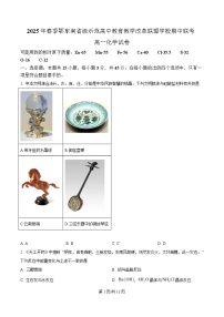 湖北省鄂东南省级示范高中教育教学改革联盟学校2024-2025学年高一下学期期中联考化学试卷（Word版附解析）