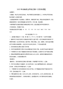 2025年河南省五市高三第一次联考化学试卷（解析版）