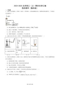 2023-2025北京高三（上）期末真题化学汇编：氮的循环（鲁科版）