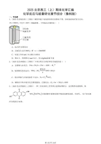2025北京高三（上）期末真题化学汇编：化学反应与能量转化章节综合（鲁科版）