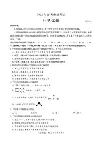 山东省济宁市2025届高三高考模拟第二次模拟-化学试题无答案