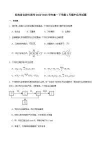 河南省名校大联考2024-2025学年高一下学期4月期中化学试卷（含答案）