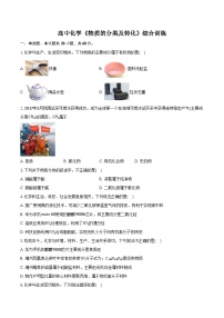 新课标高考化学专题训练 《物质的分类及转化》综合训练