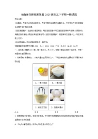 河南省创新发展联盟2025届高三下学期一模化学试卷