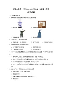 2024-2025学年宁夏石嘴山市第一中学高一下学期4月期中考试化学试题（含答案）