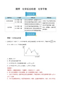 备战2025年高考化学抢押秘籍(山东专用)猜押化学反应机理化学平衡(学生版+解析)练习