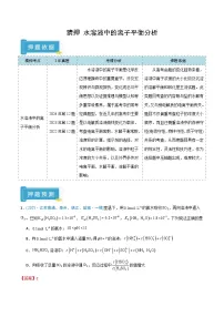 备战2025年高考化学抢押秘籍(江苏专用)猜押水溶液中的离子平衡曲线分析(学生版+解析)练习