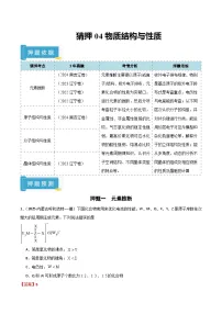 备战2025年高考化学抢押秘籍(黑吉辽蒙专用)猜押04物质结构与性质(学生版+解析)练习