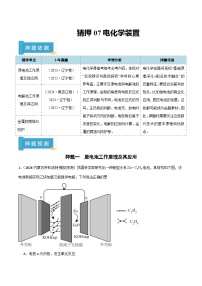 备战2025年高考化学抢押秘籍(黑吉辽蒙专用)猜押07电化学装置(学生版+解析)练习