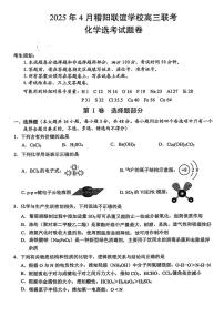 浙江省稽阳联谊学校2025届高三下学期4月联考-化学试题+答案