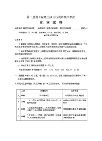 湖北省武汉市2024-2025学年第十届湖北省高三（4月）调研模拟考试   化学（含答案）