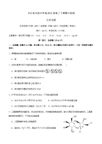 四川省合江县马街中学校2024-2025学年高二下学期4月期中考试化学试卷含答案