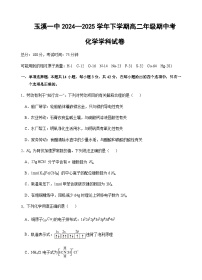 云南省玉溪市一中2024-2025学年高二下学期期中考试化学试卷（含答案）