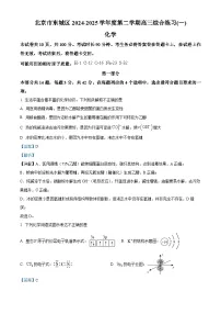 北京市东城区2024届高三下学期4月一模化学试卷（Word版附解析）